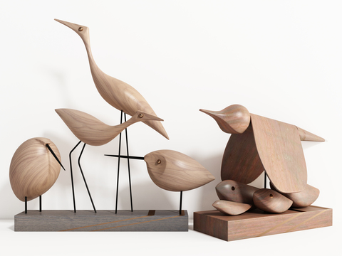 Modern Bird Crafts Sculpture