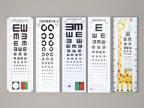 Logarithmic eye chart Medical facilities