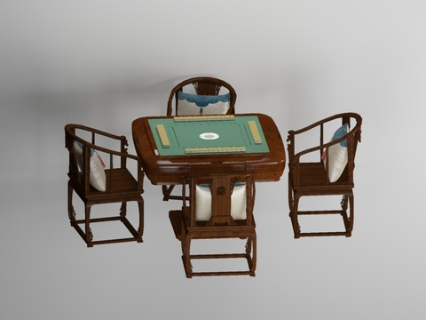 New Chinese Mahjong Table and Chair Free