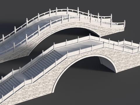 Chinese style stone bridge trestle bridge stone plate bridge arch bridge