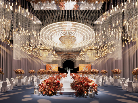 Modern Wedding Stage Ballroom