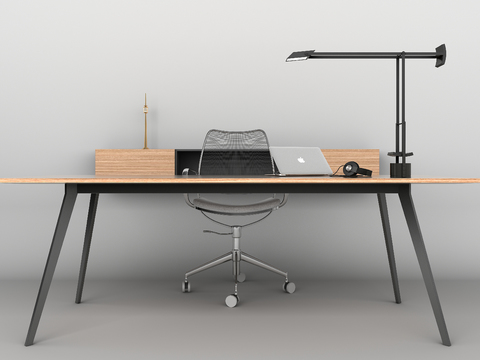 modern office desk and chair