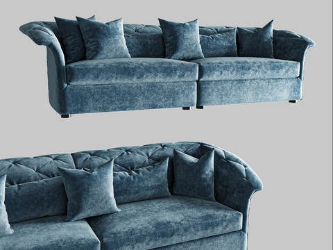 Jane's velvet multiplayer sofa