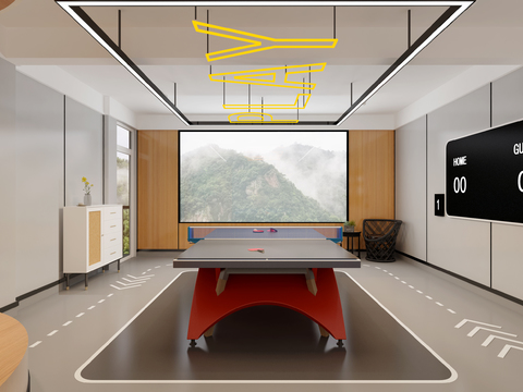 Modern table tennis room free