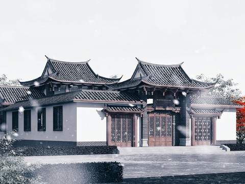 Architectural Appearance of New Chinese Courtyard