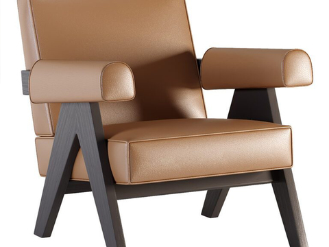 Cassina leather lounge chair