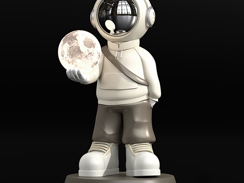 Art Toys astronaut moon lamp