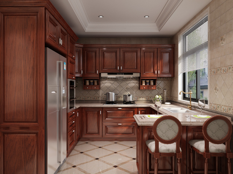 European classical home kitchen free