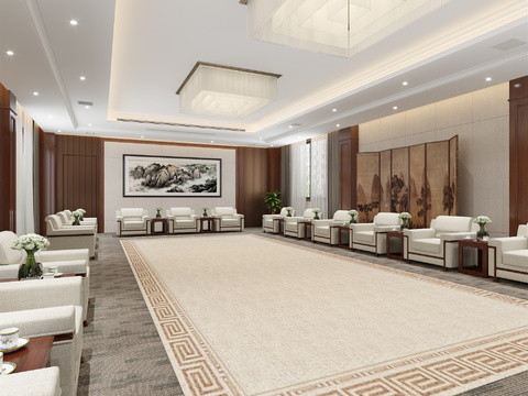 New Chinese Hotel Reception Room