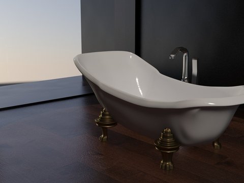 Modern bathtub free