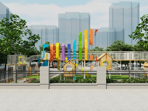 Modern Outdoor Park Playground