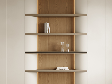 Modern Wall Cabinet Bookcase Decorative Cabinet Interspersed Cabinet Wall Cabinet