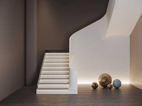 Modern minimalist stairwell