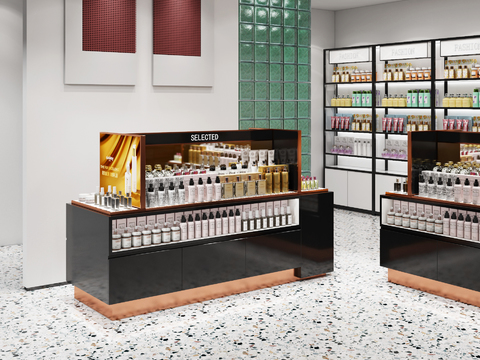 Modern cosmetics display cabinet