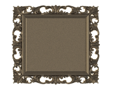 European carved picture frame free