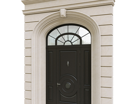 European-style gate patio door entrance door arched door free