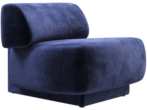 Moroso blue-purple single sofa