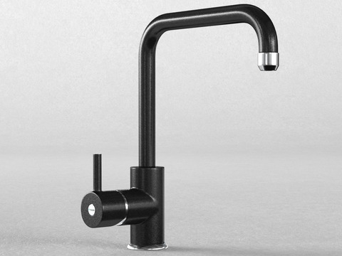 Modern Minimalist Black Metal Faucet Free