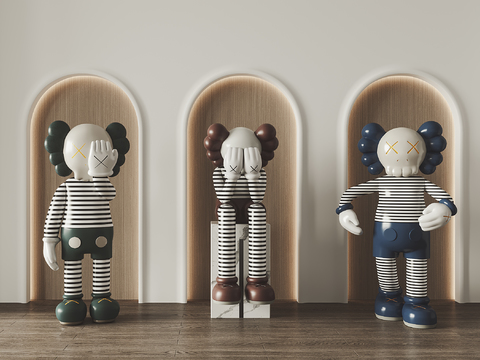 KAWS Doll Art Toy Ornaments Sculpture