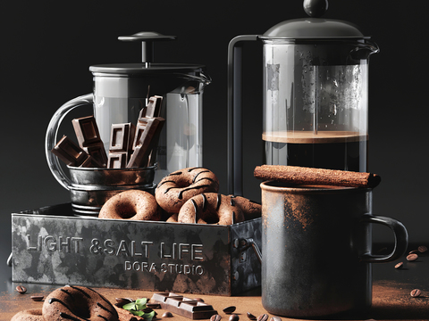 Modern coffee maker Coffee pot Chocolate