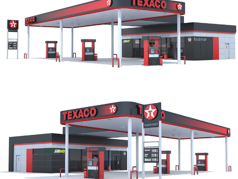 Modern Gas Station