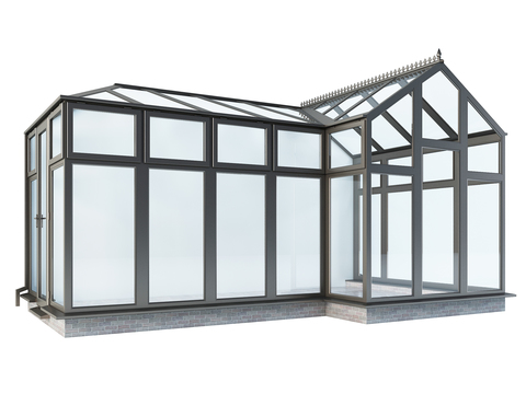 Modern greenhouse sun room