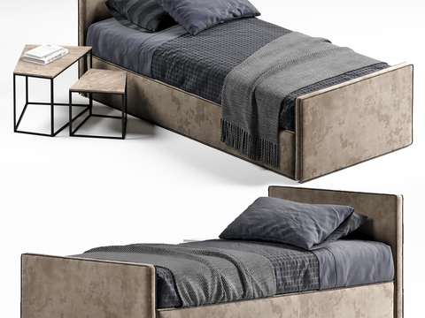 Modern Fabric Single Bed