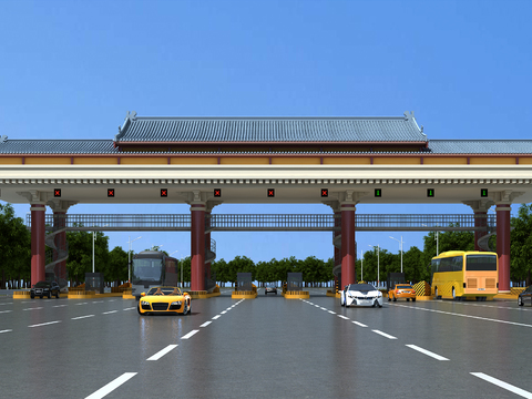 New Chinese-style High-speed Toll Station