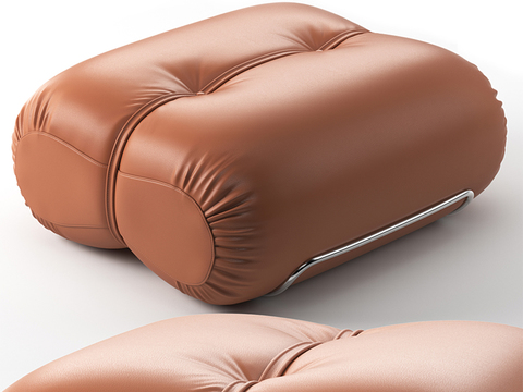 Cassina leather sofa stool