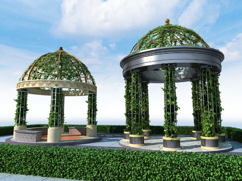 European Style Vine Climbing Landscape Pavilion