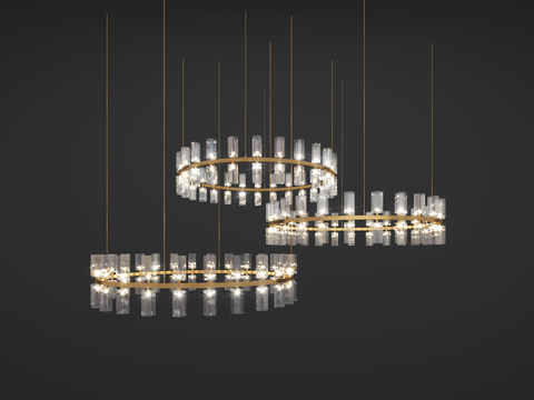 Modern metal lamps