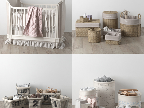 Modern Crib Storage Basket