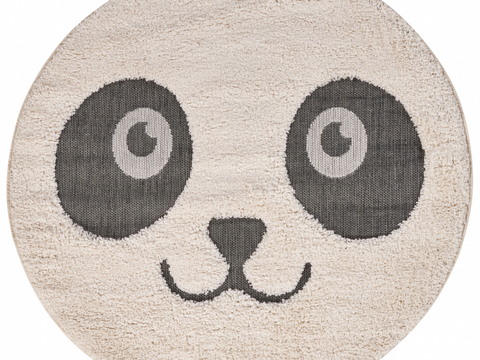 Modern kids panda carpet free