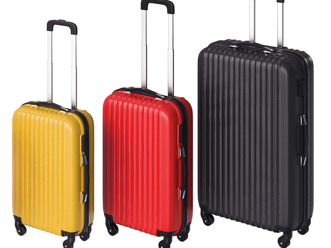 Modern plastic luggage