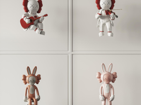 modern kaws toy figure