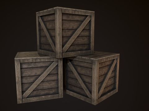 Modern wood grain box free