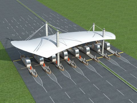 modern high-speed toll station