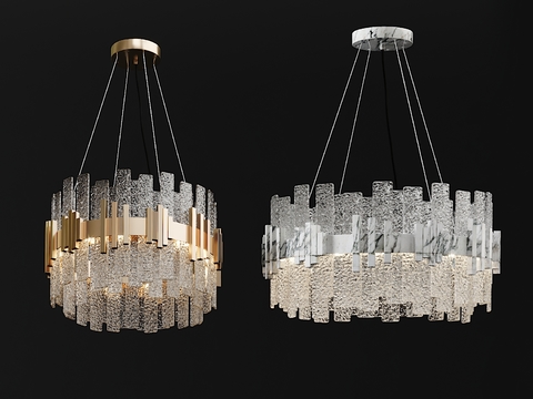 Modern glass crystal chandelier