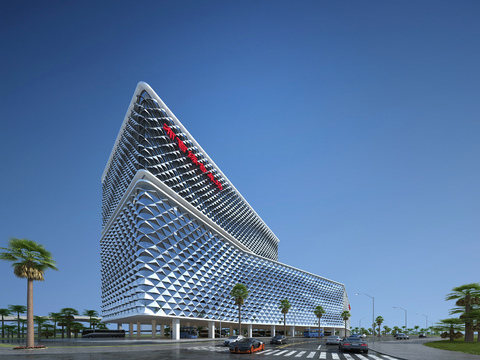 Modern Special-shaped Three-dimensional Parking Lot Architectural Appearance