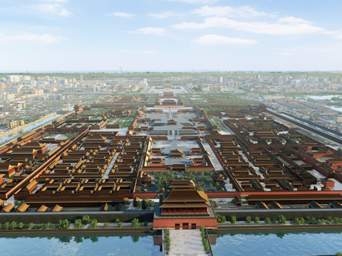 A bird's-eye view of the Forbidden City