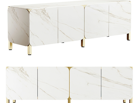 Bonaldo modern marble TV cabinet