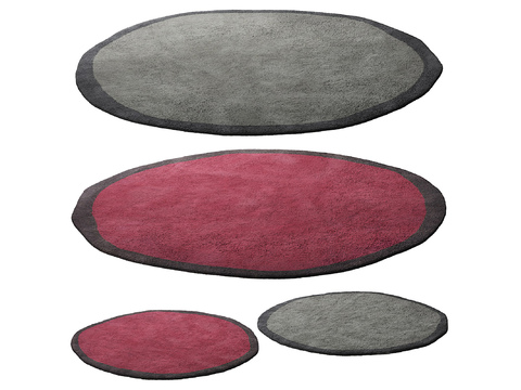 MISSANA modern round carpet