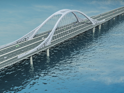 modern sea-crossing bridge