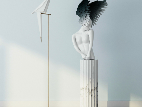 Nordic Wings Figure Sculpture