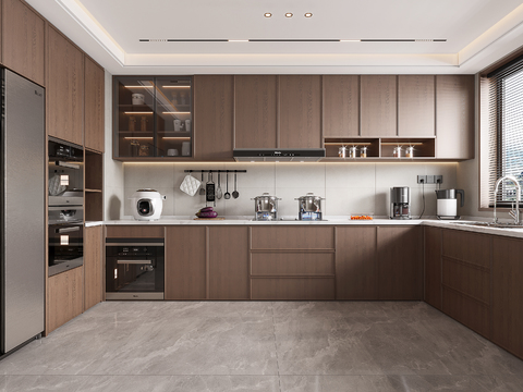 Middle style kitchen cabinet