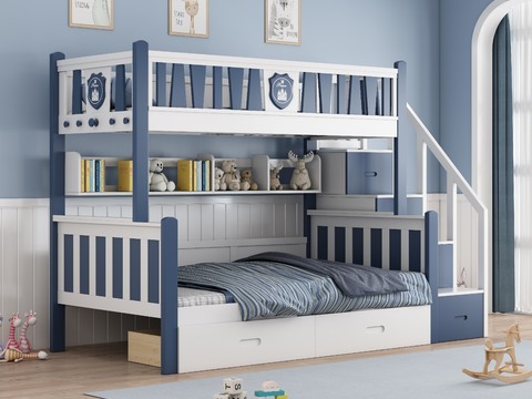 Mediterranean bunk bed for children