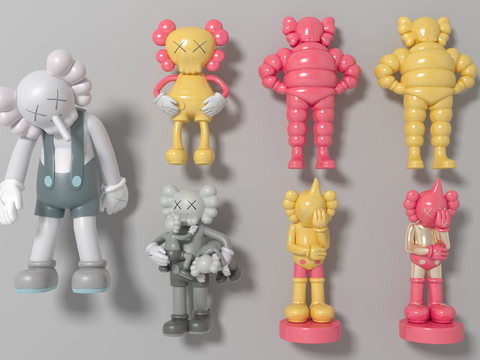 Modern KAWS Toy Ornaments