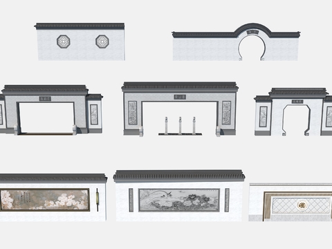 Chinese Arch Building Component