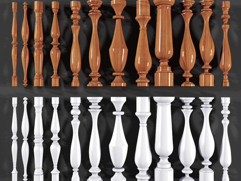 Jane European Stair Column Handrail Combination