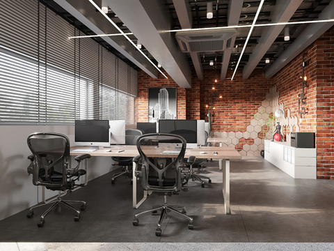 Industrial wind open office